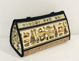 Quilters Organizer Bag with cork bottom